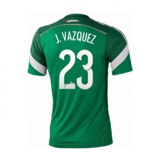 Adidas J. VAZQUEZ #23 Mexico Home Jersey World Cup 2014 Sports & Outdoors