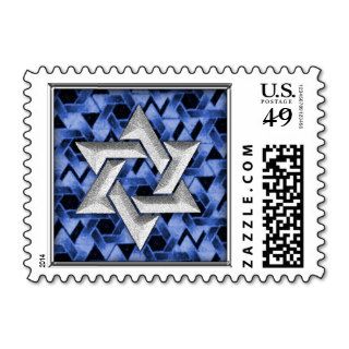 SMALL Star of David Bar Mitzvah Postage Stamp