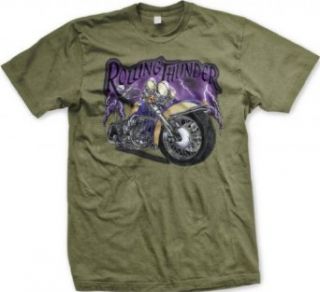 Rolling Thunder Motorcycle T shirt, Biker T shirts, Chopper T shirts Clothing