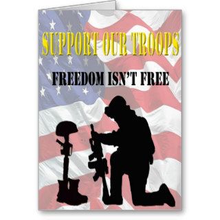 Support Our Troops Thank You Card