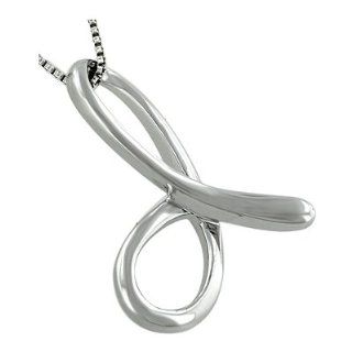 Tiffany Inspired Sterling Silver Script "d" Pendant Jewelry