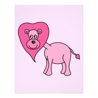 Pink Lion Cartoon Full Color Flyer