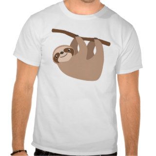 Cute Three Toed Sloth Tee Shirt