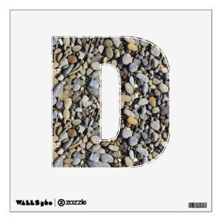 Letter " D " Decal   River Rock Wall Skins
