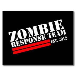 Zombie Outbreak Response Team Post Cards