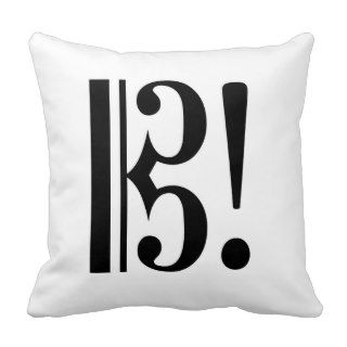 Alto Clef Pillow by Leslie Harlow