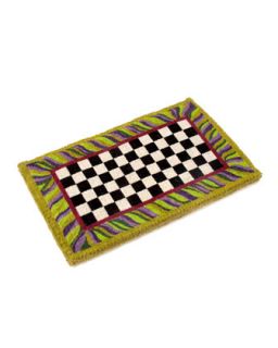 Courtly Check Entrance Mat   MacKenzie Childs