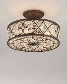 Woven Crystal Ceiling Fixture