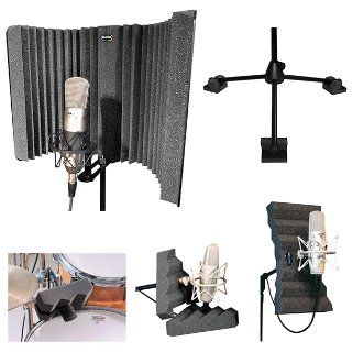 Auralex MudGuard EX Vocal Isolator Expander Kit Musical Instruments