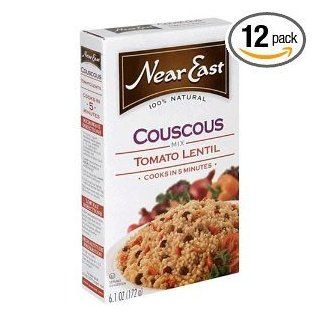 Near East Tomato Lentil Couscous Mix, 6.1 Ounce Boxes (Pack of 12) ( Value Bulk Multi pack)  Grocery & Gourmet Food