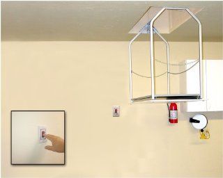 Versalift 32 MHX Ultimate Attic Lift Includes 2 In Wall Switches to Control upstairs and downstairs 14' to 17' Floor to Floor distance with 250 lb. capacity. Includes all necessary hardware for do it yourself installation and instruction manual. H