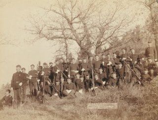 Company "C, " 3rd U.S. Infantry near Fort Meade, So. Dak. Group of uniformed m d3  