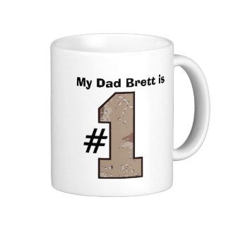 My Dad Is Number One Custom Name Desert Camo V04 Coffee Mug