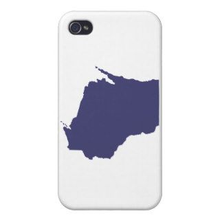 White and Blue Wisconsin iPhone 4 Cover