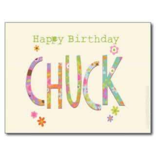 Happy Birthday Chuck Manchester and the North West Post Cards