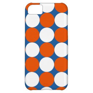Big Polka Dots Blue and Orange iPhone 5 Case