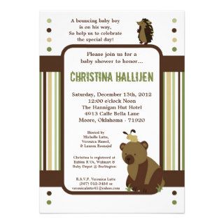 5x7 Enchanted Hollow Forest Baby Shower Invitation