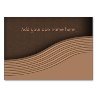 Copper Wavy Line Custom Template Business Card Templates