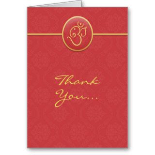 Thank You Indian Style Folded Card