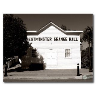 Westminster Grange Hall #184 Post Cards