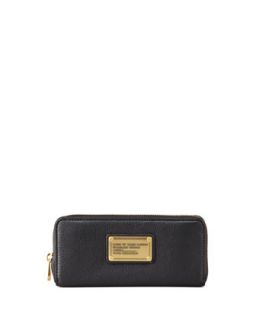 Classic Q Slim Zip Continental Wallet, Black   MARC by Marc Jacobs