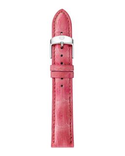 18mm Alligator Strap, Blush Pink   MICHELE   Pink (18mm )
