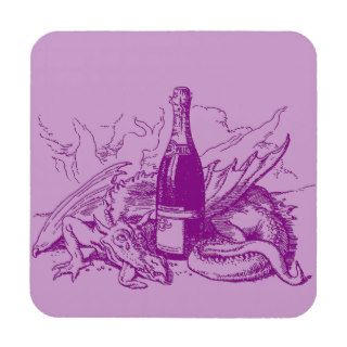 Coasters Purple Plum Dragon's Blood Tonic Coaster