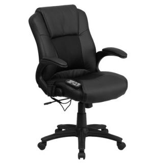FlashFurniture Mid Back Mesh Executive Swivel Office Chair with Arms BT 2536P