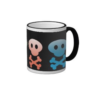 Colorful Gradient Skull Cup Coffee Mug