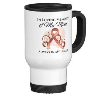In Memory of My Mom   Uterine Cancer Coffee Mugs