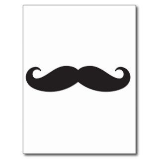 The mustache postcards