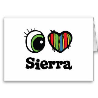 I Love (Heart) Sierra Card