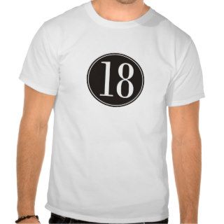 #18 Black Circle (front) T shirt
