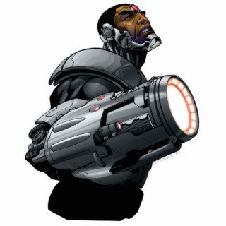 Cyborg & Weapon Bust Cut Out