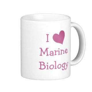 I Love Marine Biology Coffee Mugs