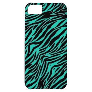 Green Blue Zebra Print Case For iPhone 5C