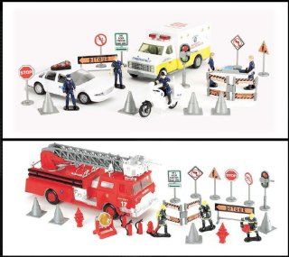 New Ray 1/32 Emergency Rescue Playset Toys & Games