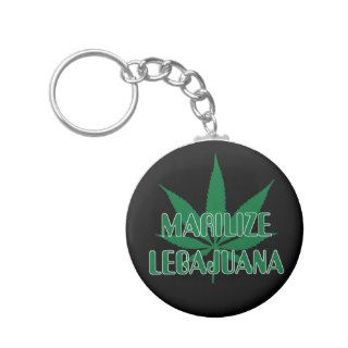 Funny Dyslexic Legalize Marijuana Keychain