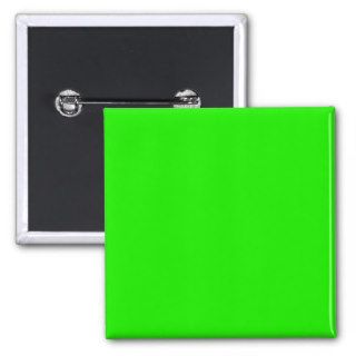 Neon Green Light Bright Fashion Color Trend 2014 Pinback Buttons