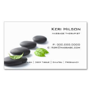 Minimalist Massage Therapist Business Card