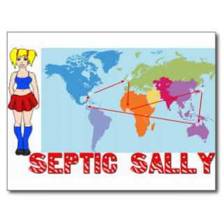Septic Sally Postcard