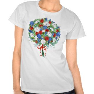 Patriotic Bouquet T Shirts