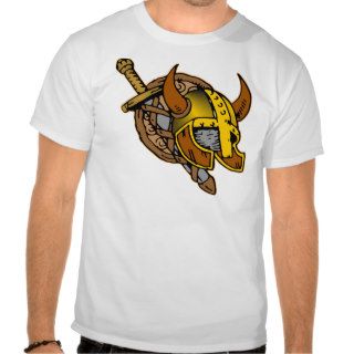 Viking Helmet, Sword & Shield Tattoo Tshirts