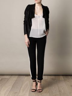 Perforated leather top  Anne Vest