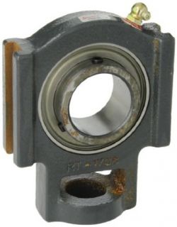 Browning VTWS 128 Ball Bearing Take Up Unit, Setscrew Lock, Non Expansion, Regreasable, Contact and Flinger Seal, Cast Iron, Inch, 1 3/4" Bore, 11/16" Slot Width, 4" Frame Width Take Up Block Bearings