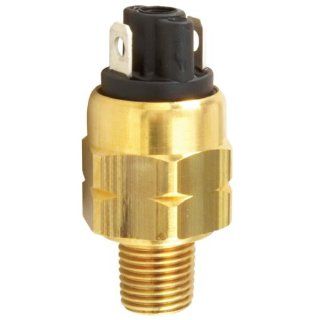 Gems Sensors 210077 Kapton Diaphragm OEM Subminiature Pressure Switch with Brass Fitting, 100VA, 50 150 psi Pressure, 1/4" NPT Male, SPST/Normally Open Circuit Industrial Flow Switches