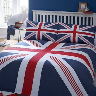 Blue Union Jack bed linen