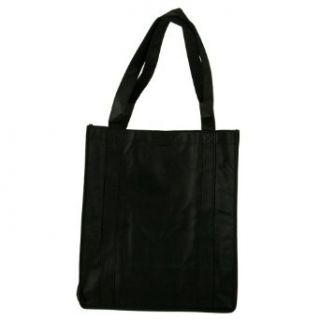 Polyproplyene Non Woven Tote Bag   Black OSFM Clothing