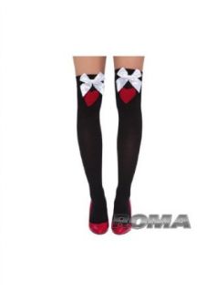 Thigh High Heart Stockings with Bows(AS SHOWN,OS) Clothing