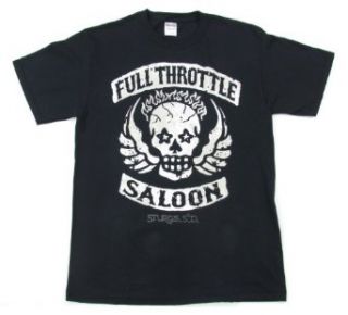 Changes Full Throttle Saloon Men's Black Skull T Shirt Clothing